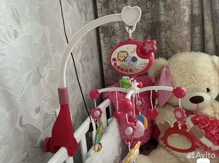 Мобиль в кроватку музыкальный с проектором