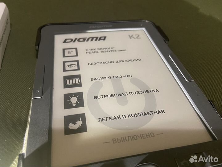 Электронная книга Digma K2