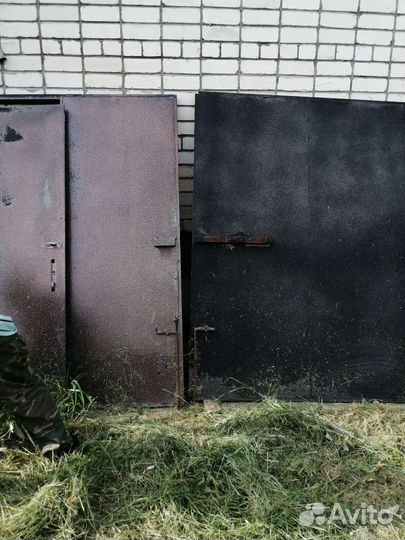 Ворота гаражные металлические бу