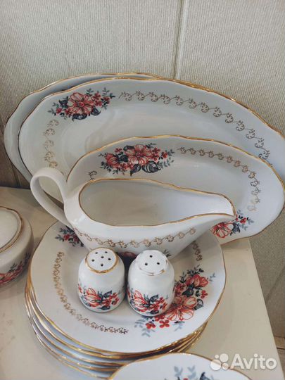 Сервиз столовый рижский фарфор RPR