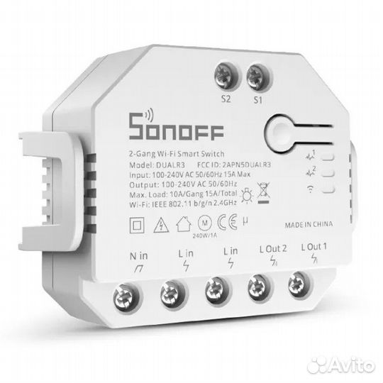 Wi-Fi реле со счетчиком потребления Sonoff Dual R3