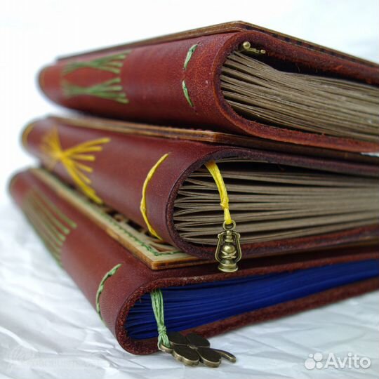 Блокнот для записи кулинарный рецептов из кожи