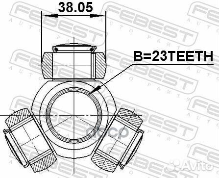 Трипоид 23X38.05 toyota corolla 91- 0116SXM10 F