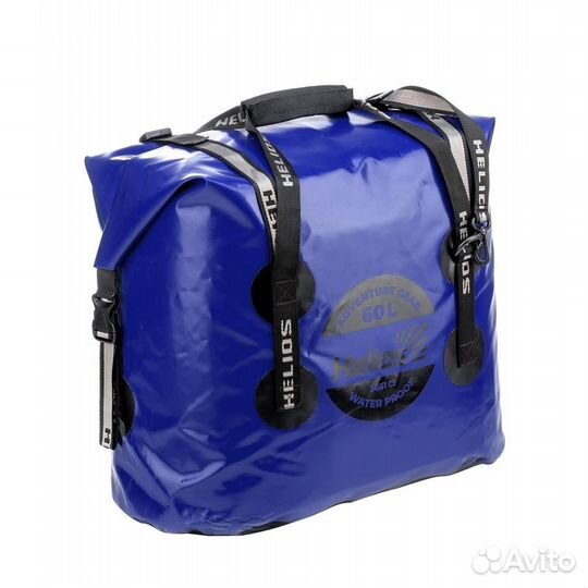 Гермосумка 60л (пвх, синий/черный) Helios