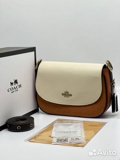 Сумка женская натуральная кожа Coach