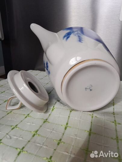 Чайник сахарница гжель