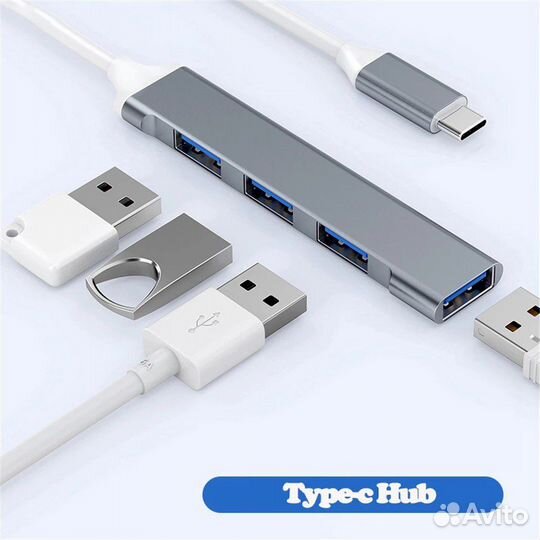 Разветвитель/Хаб Type-C - 4xUSB-A