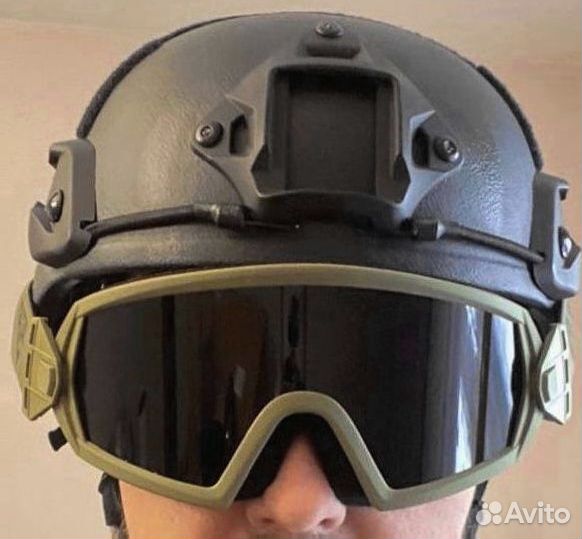 Очки защитные противоосколочные / для любых шлемов