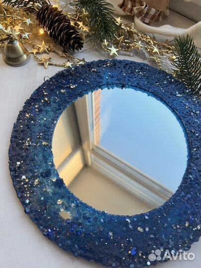 Зеркало с эпоксидной смолой