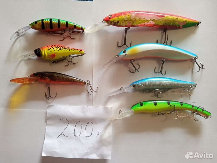 Воблеры рапала и бад сальмо. юзури. бомбер