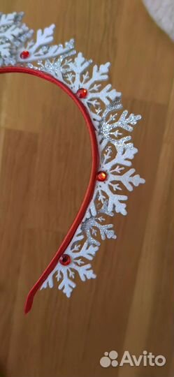 Ободок для волос Снежинка