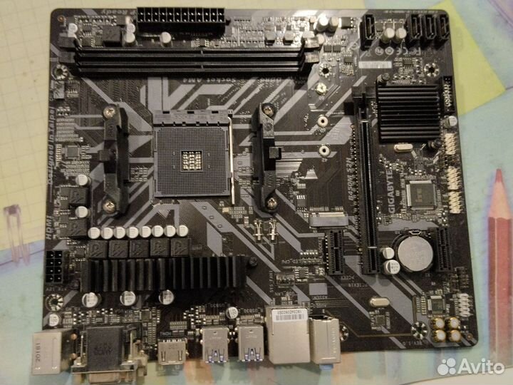 Материнская плата gigabyte b450m s2h