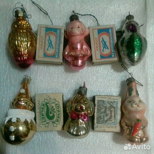 Елочные игрушки СССР 50-60 х годов