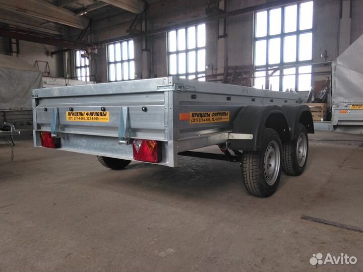 Прицеп двухосный кмз-7194 F5 2,7х1,5 метра