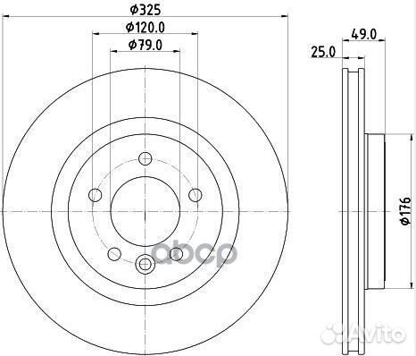 Диск тормозной DF240119 Trialli