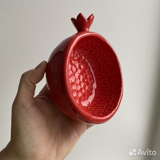 Миска керамическая гранат
