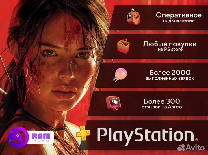 Подписка PS Plus Deluxe 12 мес Рус./ Игры PS4 PS5