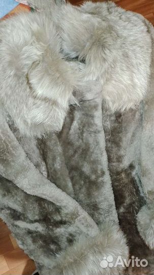 Мутоновая шуба размер 50-52