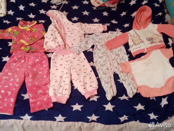 Огромный пакет вещей на девочку