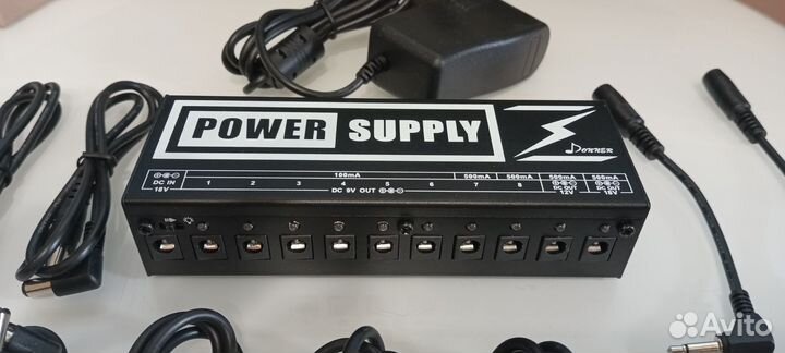 Блок питания для гитарных педалей 10 выходов