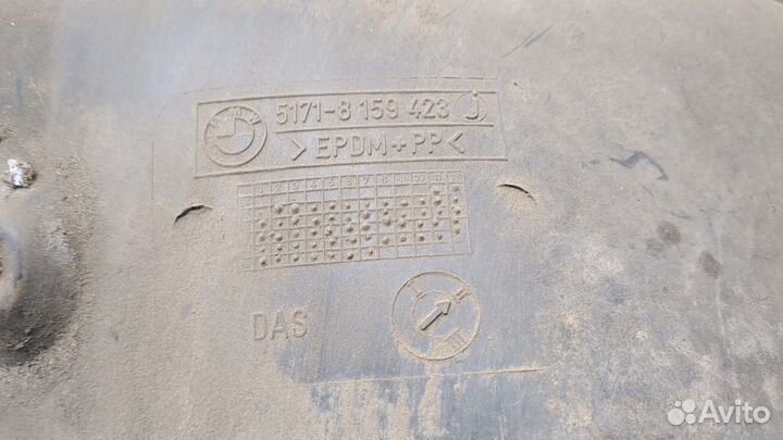 Защита арок (подкрылок) левая передняя BMW 5 E39, 1999