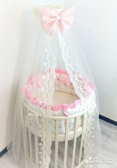 Балдахин кокон бортики простыни на круг и овал