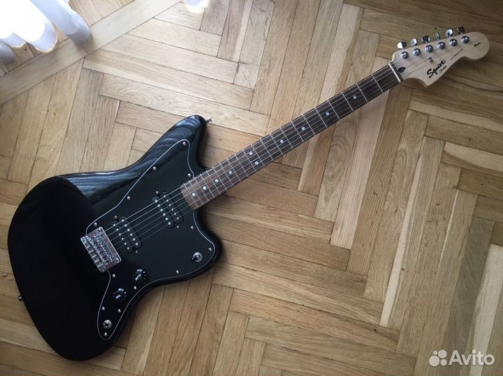 Fender squier affinity jazzmaster hh bk (с чехлом)