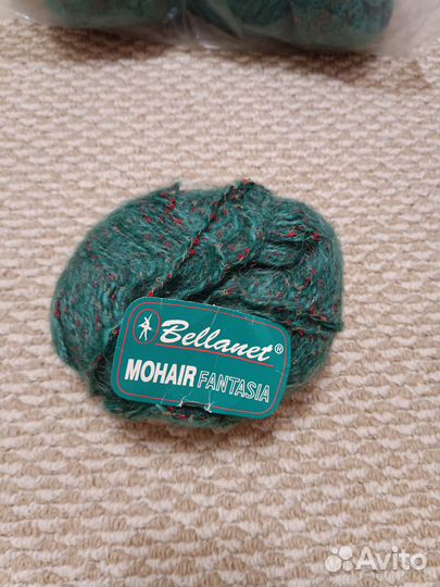 Пряжа для вязания мохер/букле