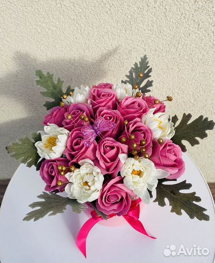 Букет из мыльных цветов