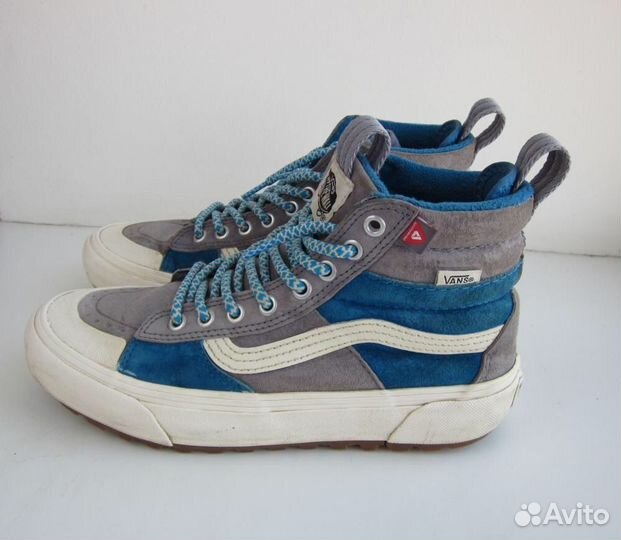 Кеды Vans Blue Block Gum, синий размер 38