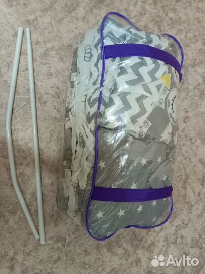 Бортики в кроватку, балдахин и держатель