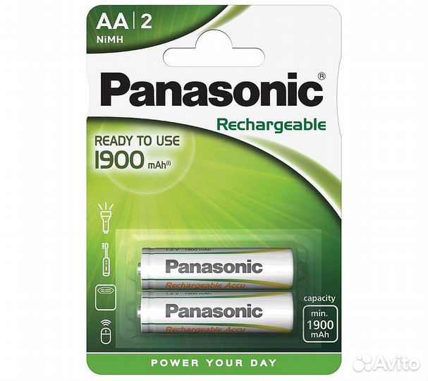 Аккумуляторы Panasonic HHR-3MVE/2BC AA Ni-Mh Ready