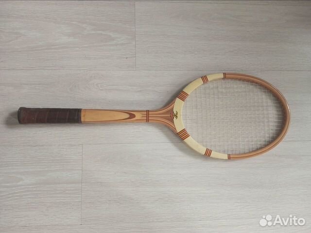 Ракетка теннисная деревянная старая ретро