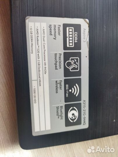 Ноутбук acer aspire 3