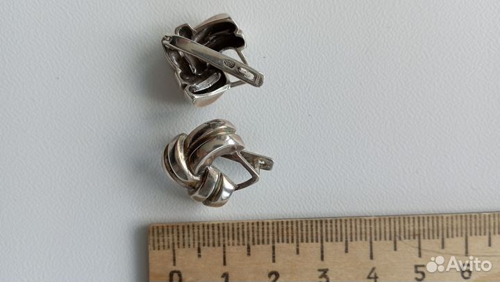 Сережки серебро 925