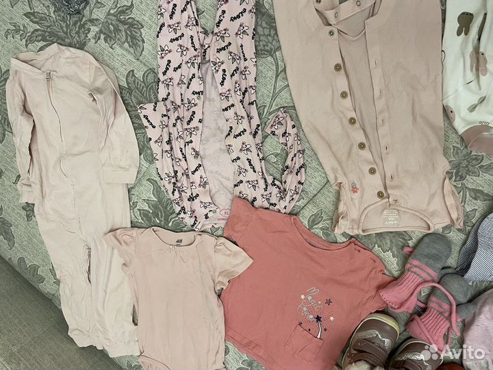 Вещи пакетом на девочку до года