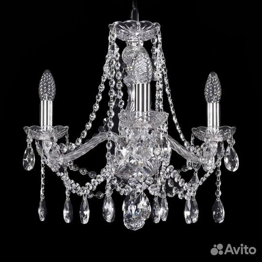 Люстра подвесная Богемия в спальню классика