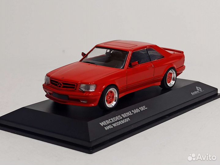 Mercedes 560 Sec Amg W126 Widebody 1:43 Solido