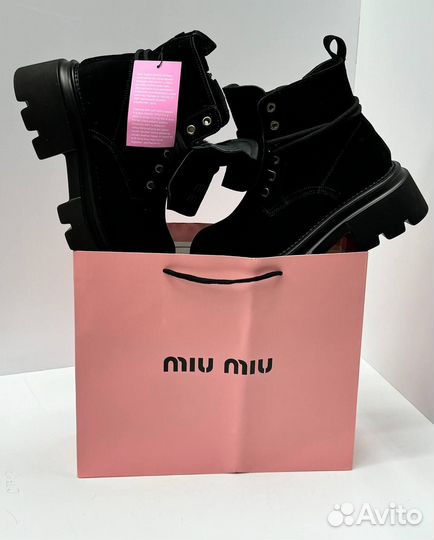 Зимние ботинки miu miu