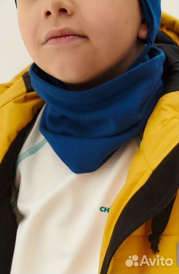 Шапка для мальчика с завязками детская со снудом