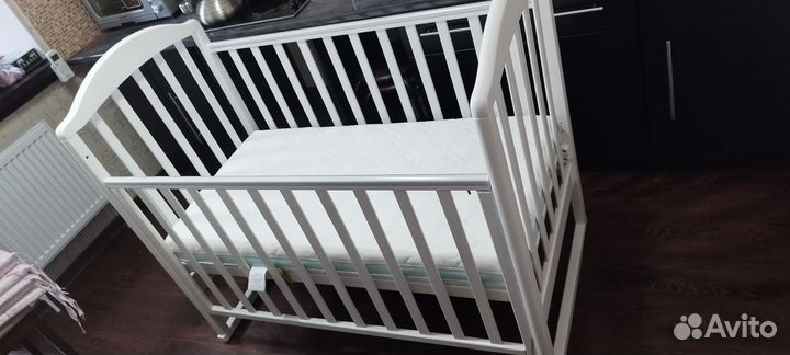 Детская кроватка манеж с матрасом