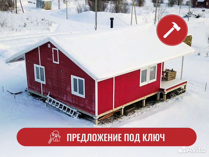 Деревянный дом 88 м