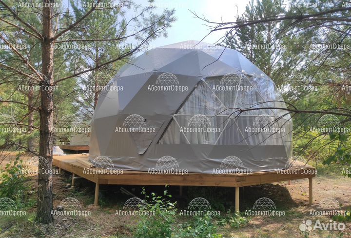Геокупол для глэмпинга. Сферический шатер