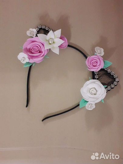 Ушки Микки, три кота, кошечки