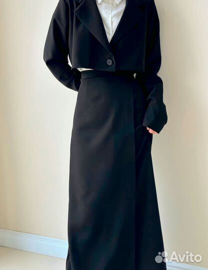 Костюм пиджак и юбка leevenq (XS)