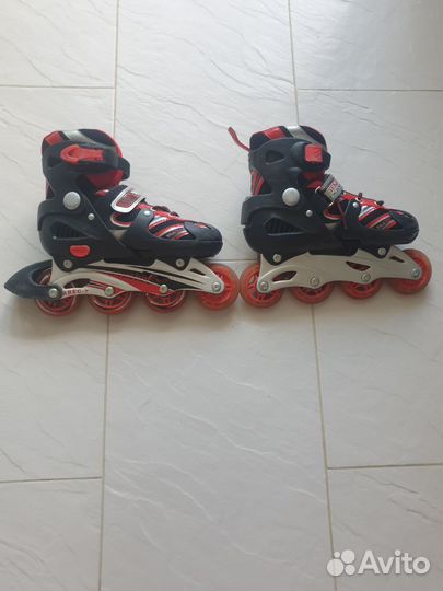 Роликовые коньки детские раздвижные teku 33-37