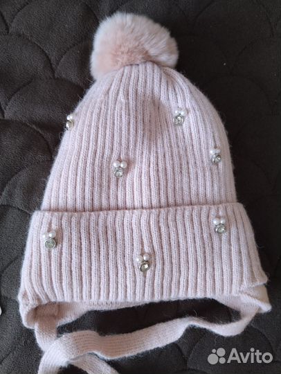 Шапка зимняя для девочки 46 48