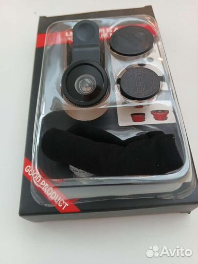 Фотолинза объектив на смартфон 3 в 1