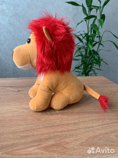 Мягкая игрушка лев бу