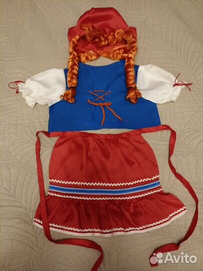 Новогодний костюм Красной шапочки на 3-4 года